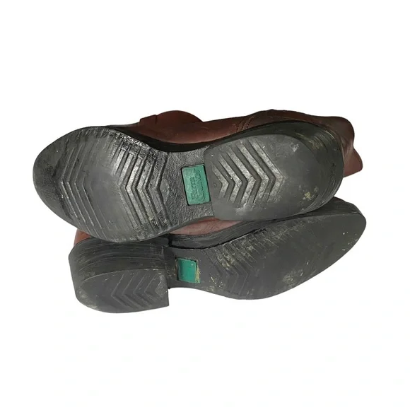 ❄️ 50% off winter OFF Farm & Ranch brown pull on western cowboy boots 11 M - Picture 7 of 13